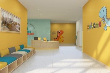 Sảnh chỉnh nơi đón và trả bé