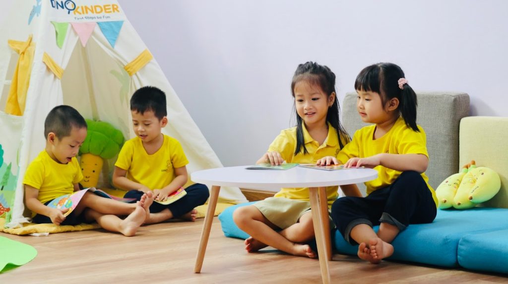 Góc học tập sáng tạo cho trẻ mầm non tại trường Dino Kinder